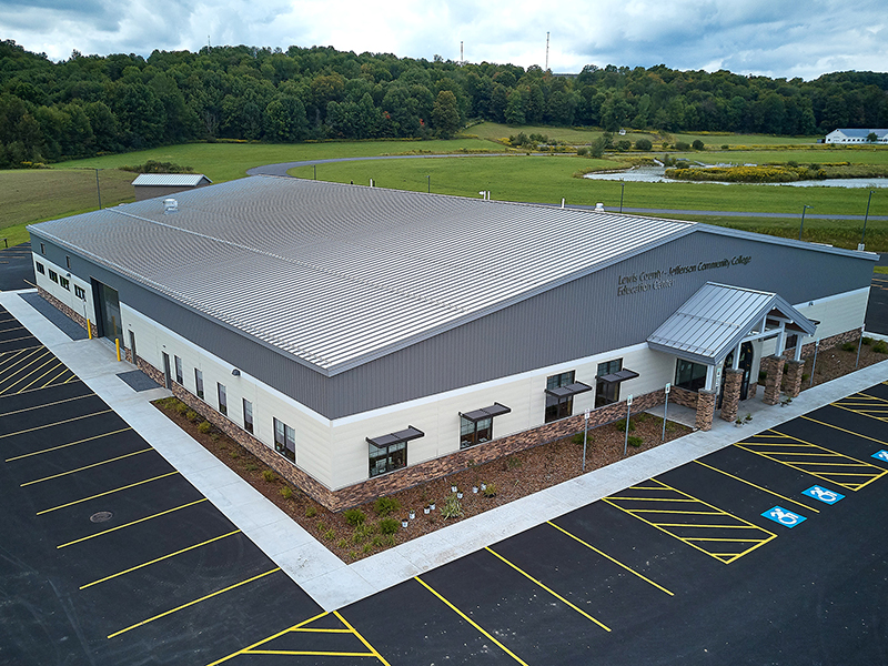 Aerial of building